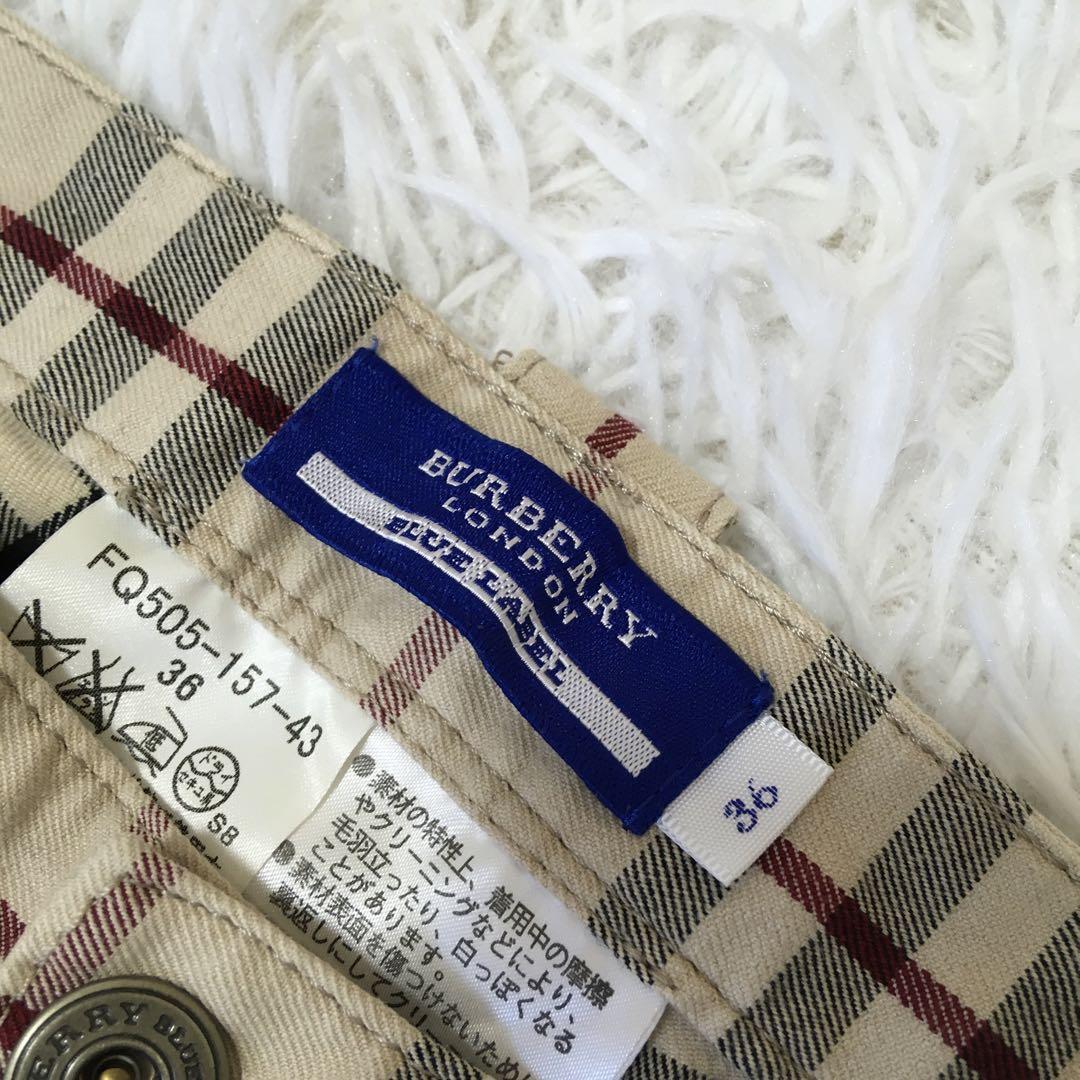 Burberry Nova Check Straight Leg Pants