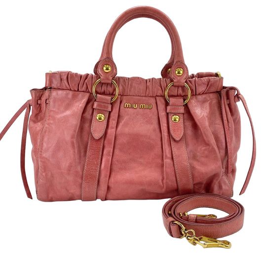 miu miu vintage rosey pink vitello bag