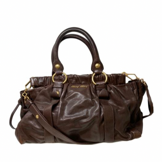 miu miu chocolate brown vitello bag
