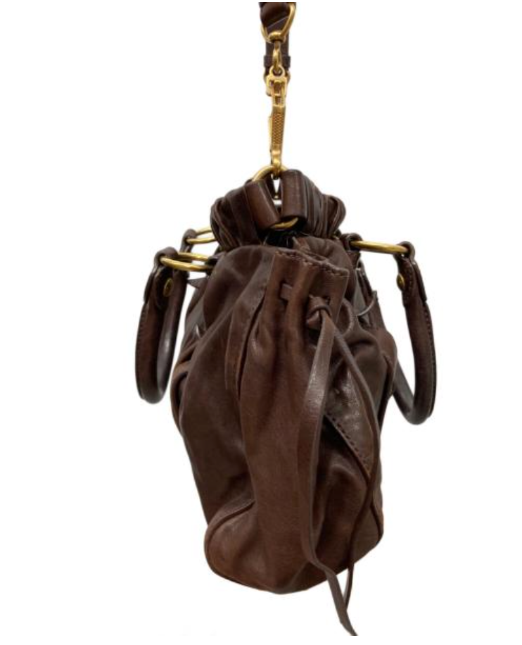 miu miu chocolate brown vitello bag