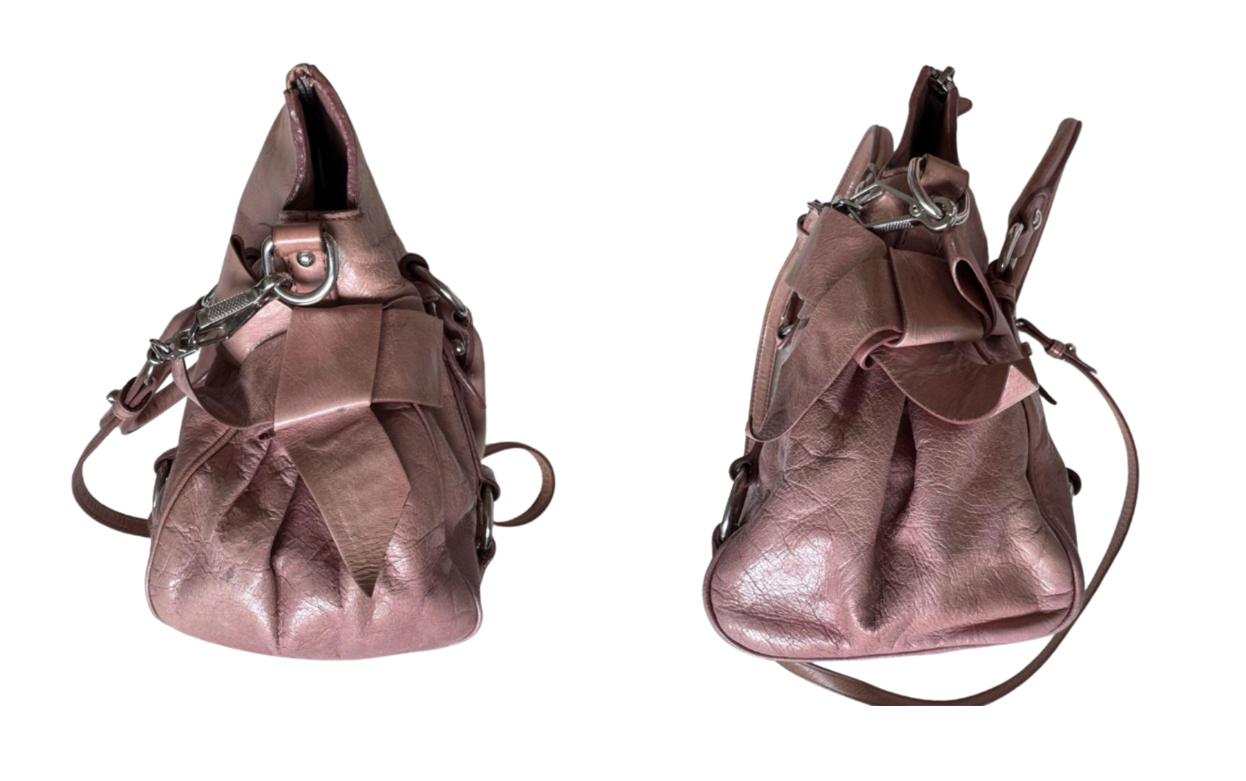 miu miu pink mini vitello bow bag