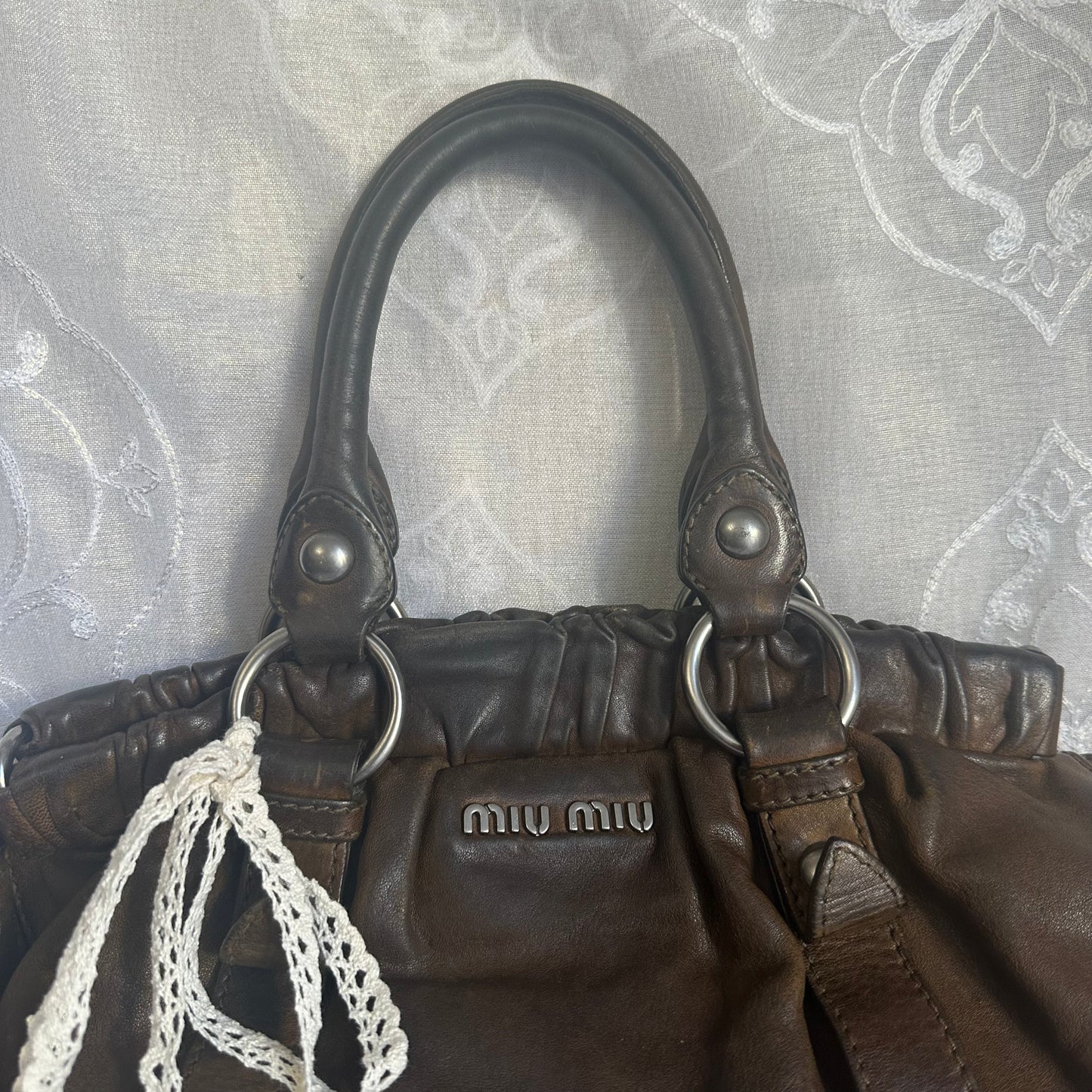 miu miu vintage vitello lux handbag