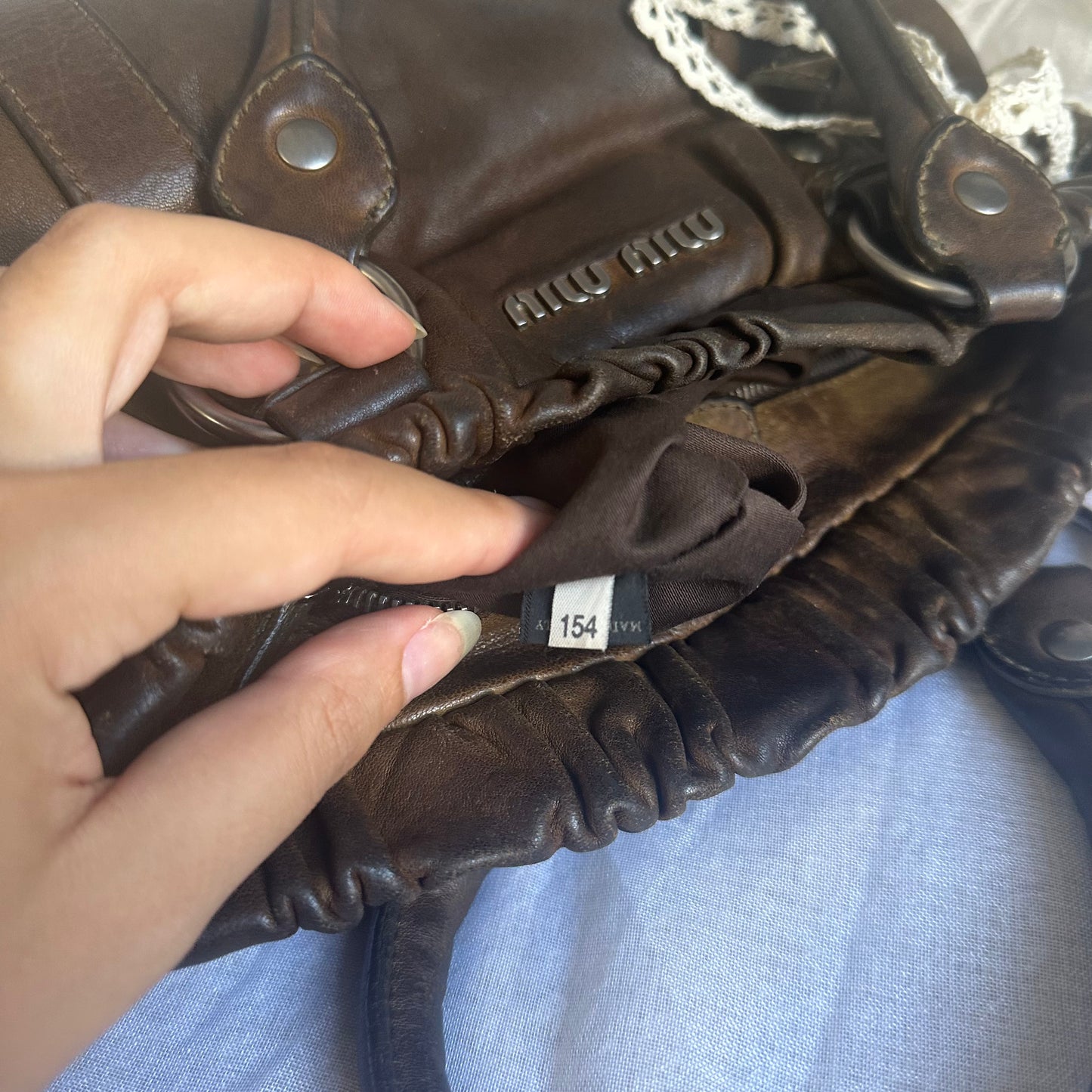 miu miu vintage vitello lux handbag