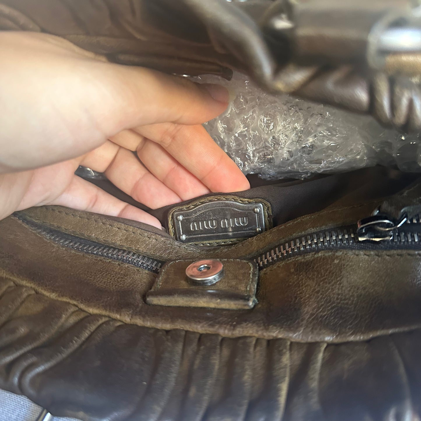 miu miu vintage vitello lux handbag