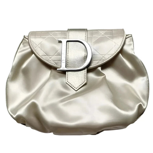 Christian Dior Elegant Champagne Gold Clutch Pouch