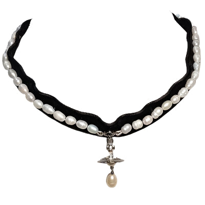 Vivienne Westwood Orb Pearl Choker Necklace