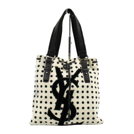 yves saint laurent rive gauche polkadot kahala shoulder bag