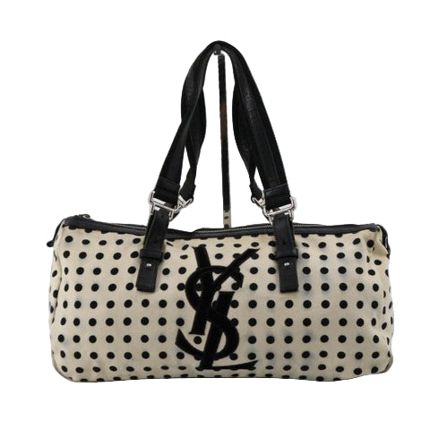 yves saint laurent rive gauche polkadot shoulder bag