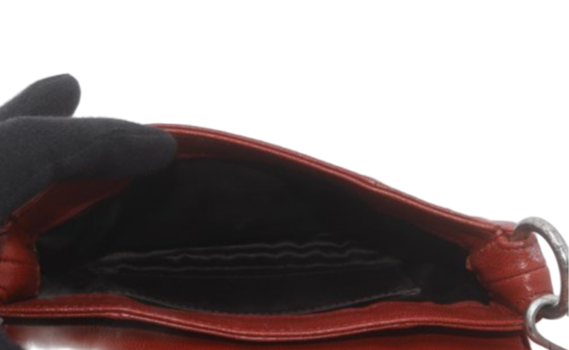 yves saint laurent rive gauche wine red baby nadja hand bag