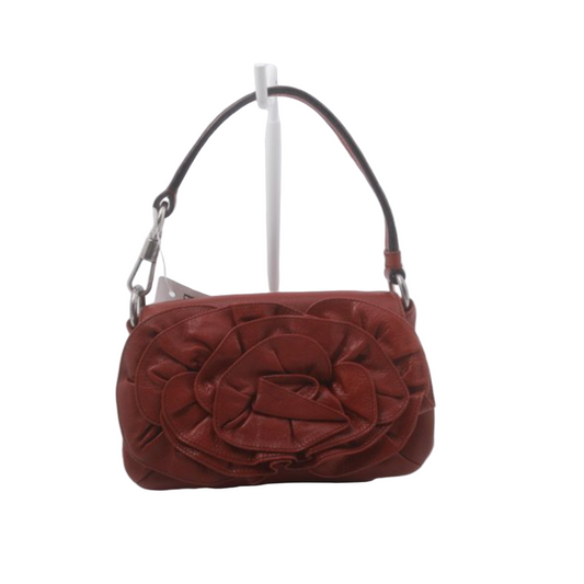 yves saint laurent rive gauche wine red baby nadja hand bag